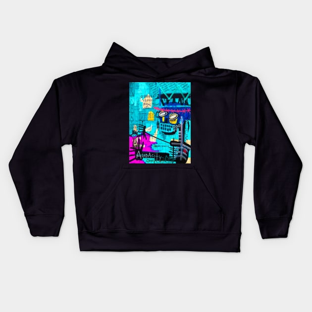 BASQUIAT TRIBUTE Kids Hoodie by Basquiat